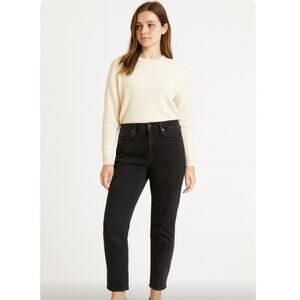 We The Free SZ 30 High Waist Mom Jean in Black OB817397